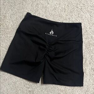 Ryderwear Black High-Waist Scrunch Shorts